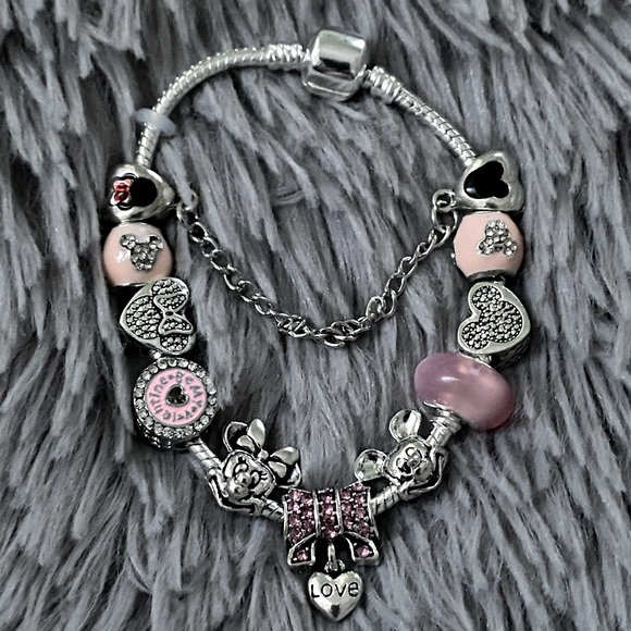 Crystal Mickey Minnie Beads Bracelet & Bangle - Picture 2 of 3